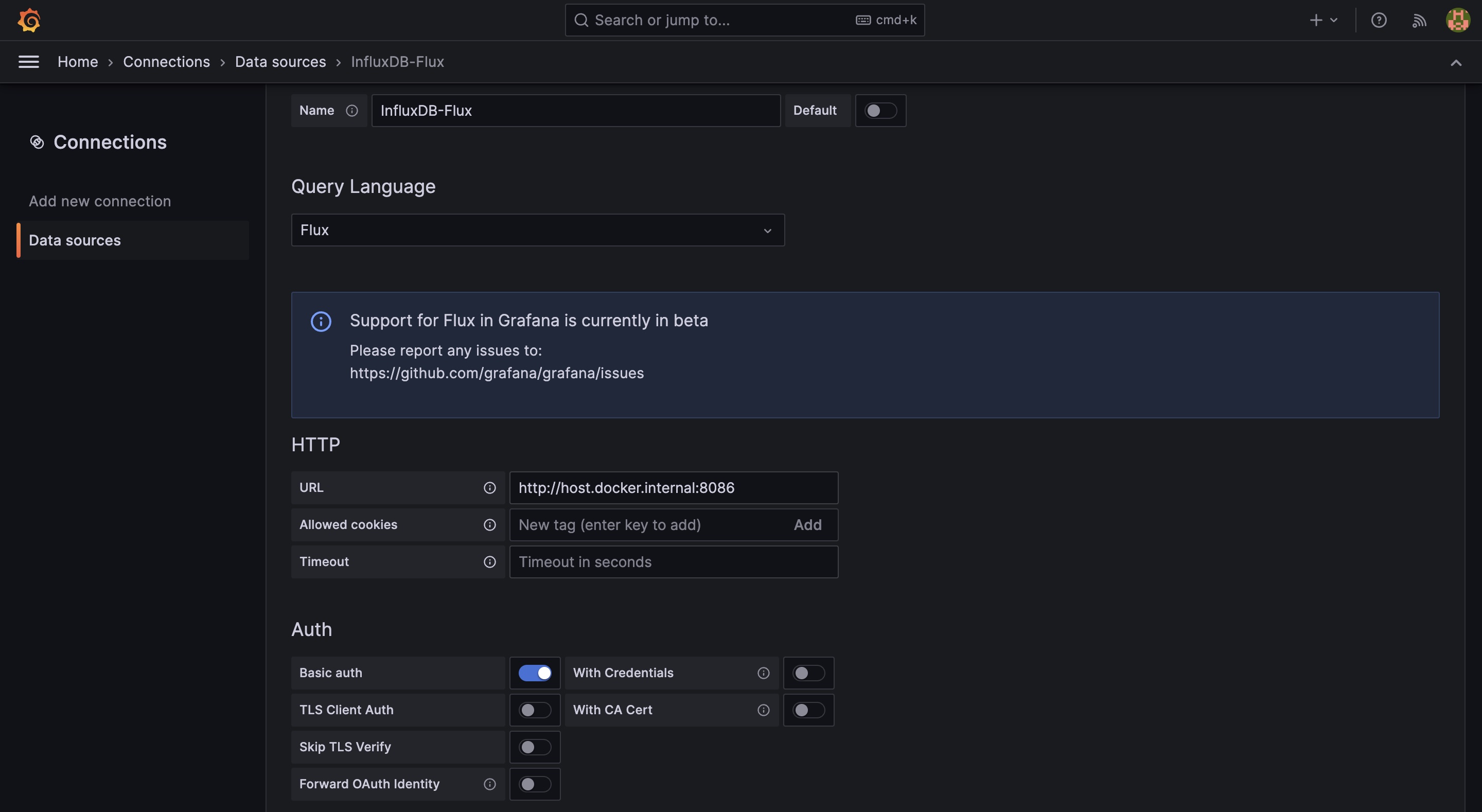 flux data source config one